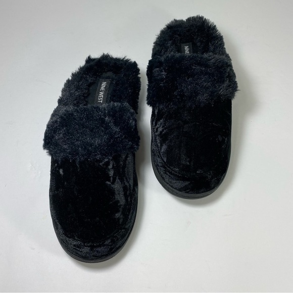 NINE WEST Faux Fur Skip on slippers.  Size US 9-10 - Picture 8 of 8